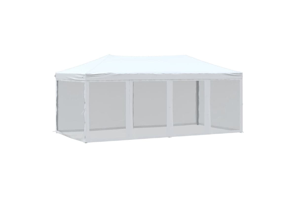Vidaxl 93552 Folding Party Tent With Sidewalls White 3x6 M