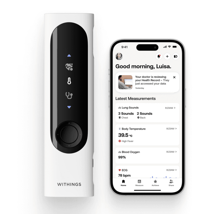 Withings BeamO 78SCT0202ALLINT, 3-in-1 Health Scanner