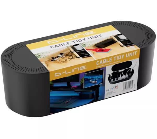 D-LINE EU/CTULGEB/SW Cable Tidy Unit - Large, Black