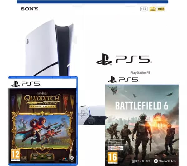 SONY PlayStation 5, Battlefield 6 & Harry Potter: Quidditch Champions Deluxe Edition Bundle
