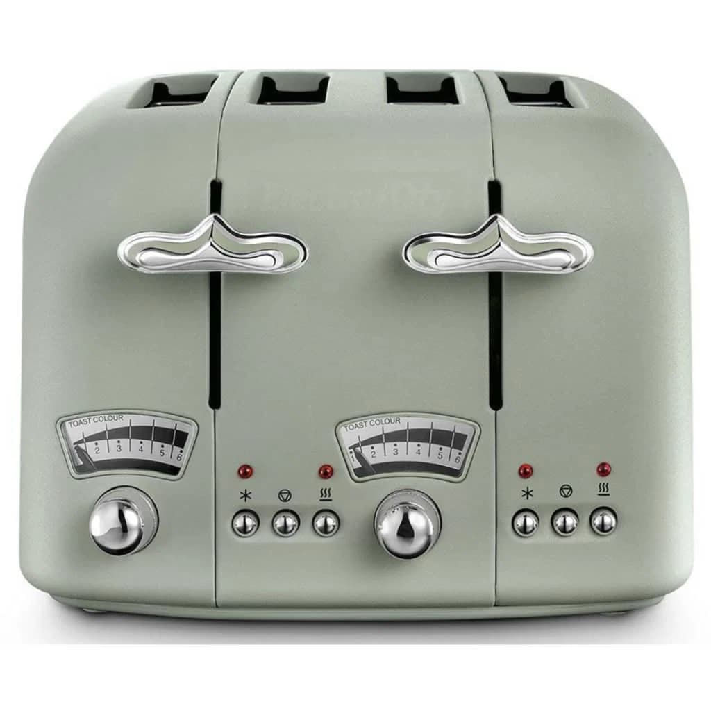 De’Longhi Argento Flora 4 Slice Toaster | Green