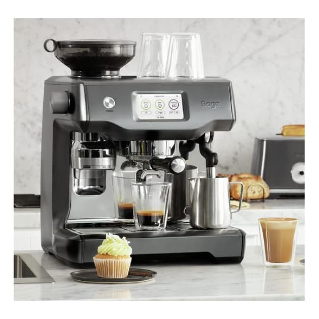 Sage The Barista Touch Bean to Cup Coffee Machine | Black Stainless Steel | SES880BST4GUK1