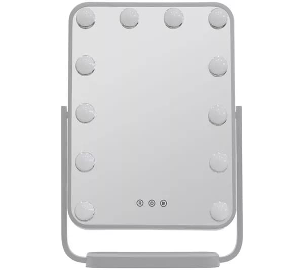 GOJI Tabletop Hollywood Mirror - White