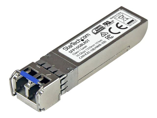 STARTECH.COM - Startech MSA Uncoded Compatible SFP+ Module, 10GBASE-LR, 10GbE Single Mode (SMF) Fiber Optic Transceiver, 10GE Gigabit Ethernet SFP+, LC Connector, 10km, 1310nm, DDM, Mini GBIC Module (SFP10GBLRST) - SFP+ transceiver module - 10GbE