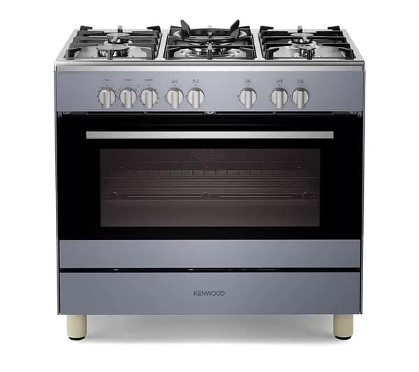 KENWOOD CK500DF-SL 90 cm Dual Fuel Range Cooker – Slate Grey & Chrome