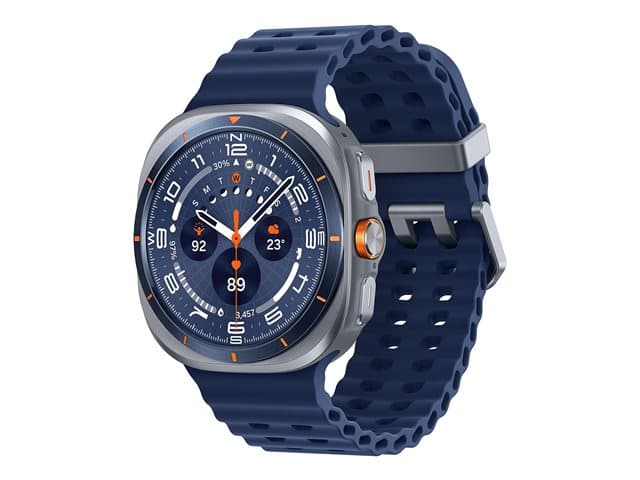 SAMSUNG - Galaxy Watch Ultra - 47 mm - titanium blue - smart watch with marine band - rubber - blue - band size: S/M/L - display 1.5" - 64 GB - LTE, NFC, Bluetooth, Wi-Fi - 4G - 60.5 g