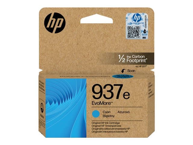 HP - 937e EvoMore - Cyan - original - ink cartridge - for Officejet Pro 9110b, 9120e, 9720E, 9730e