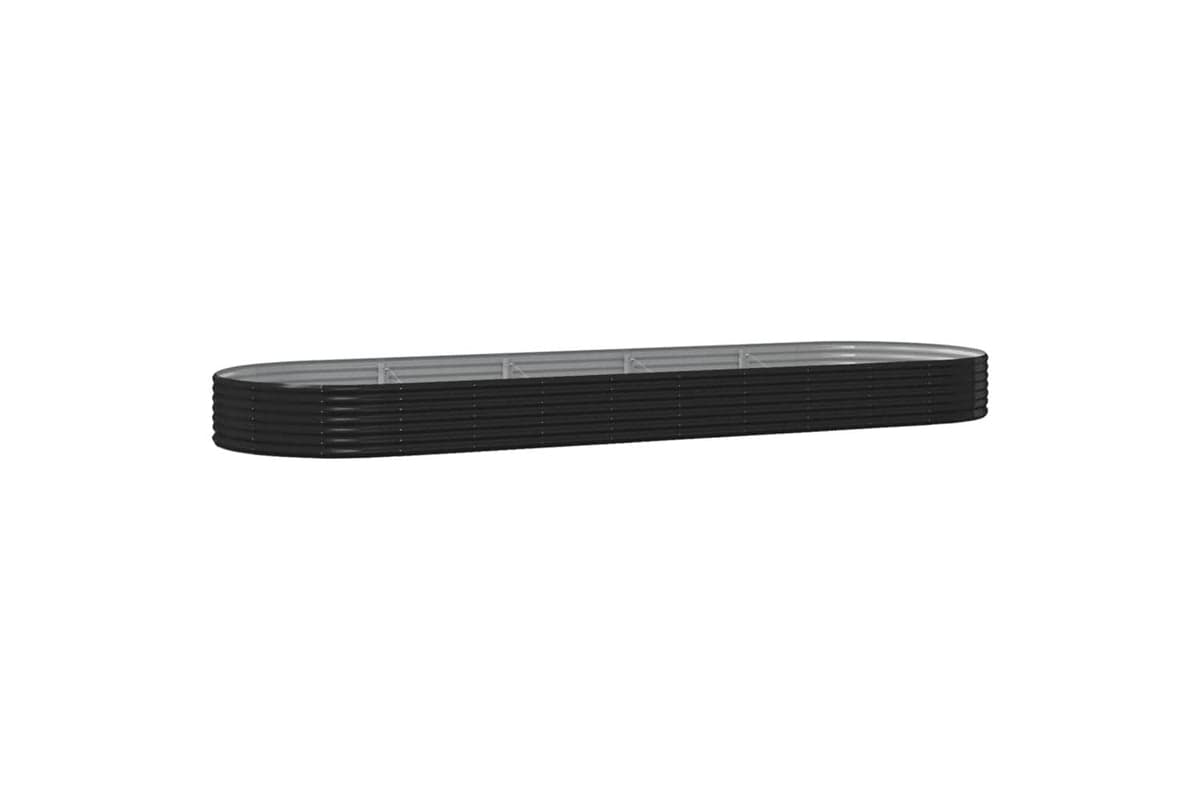 vidaXL 319041 Garden Raised Bed Powder-coated Steel 450x140x36cm Anthracite