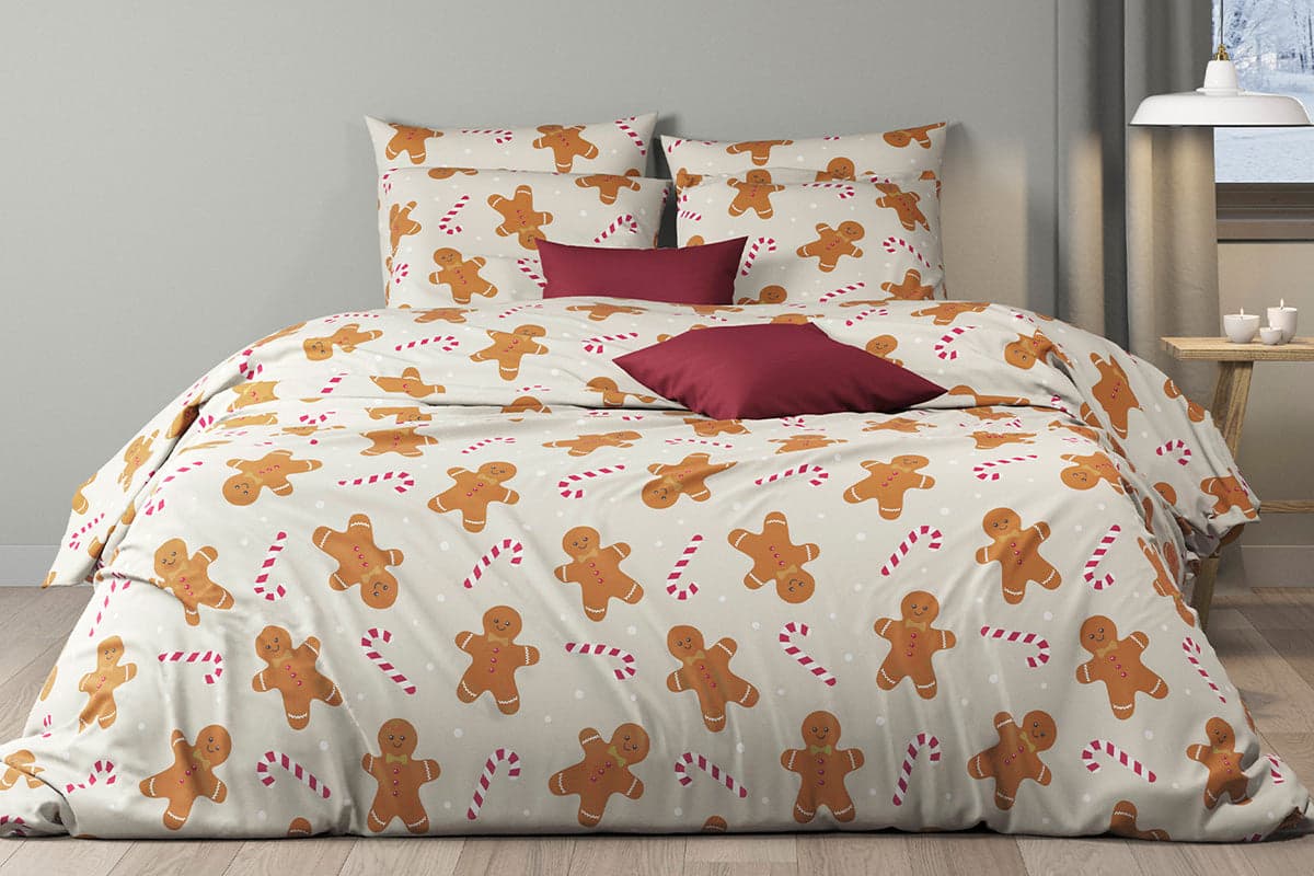 Mistral Home | Merry Cookies Duvet Cover Set | Cream | Single