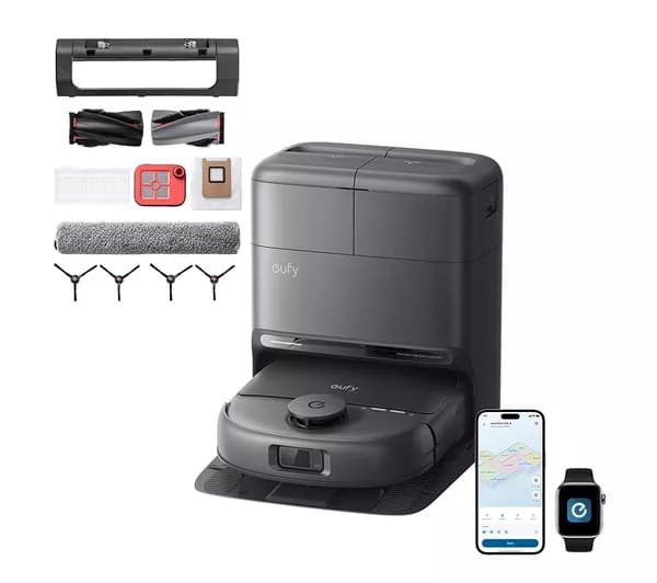 EUFY Omni C28A Robot Vacuum & Mop with All-in-One Station & Accessory Kit - Black