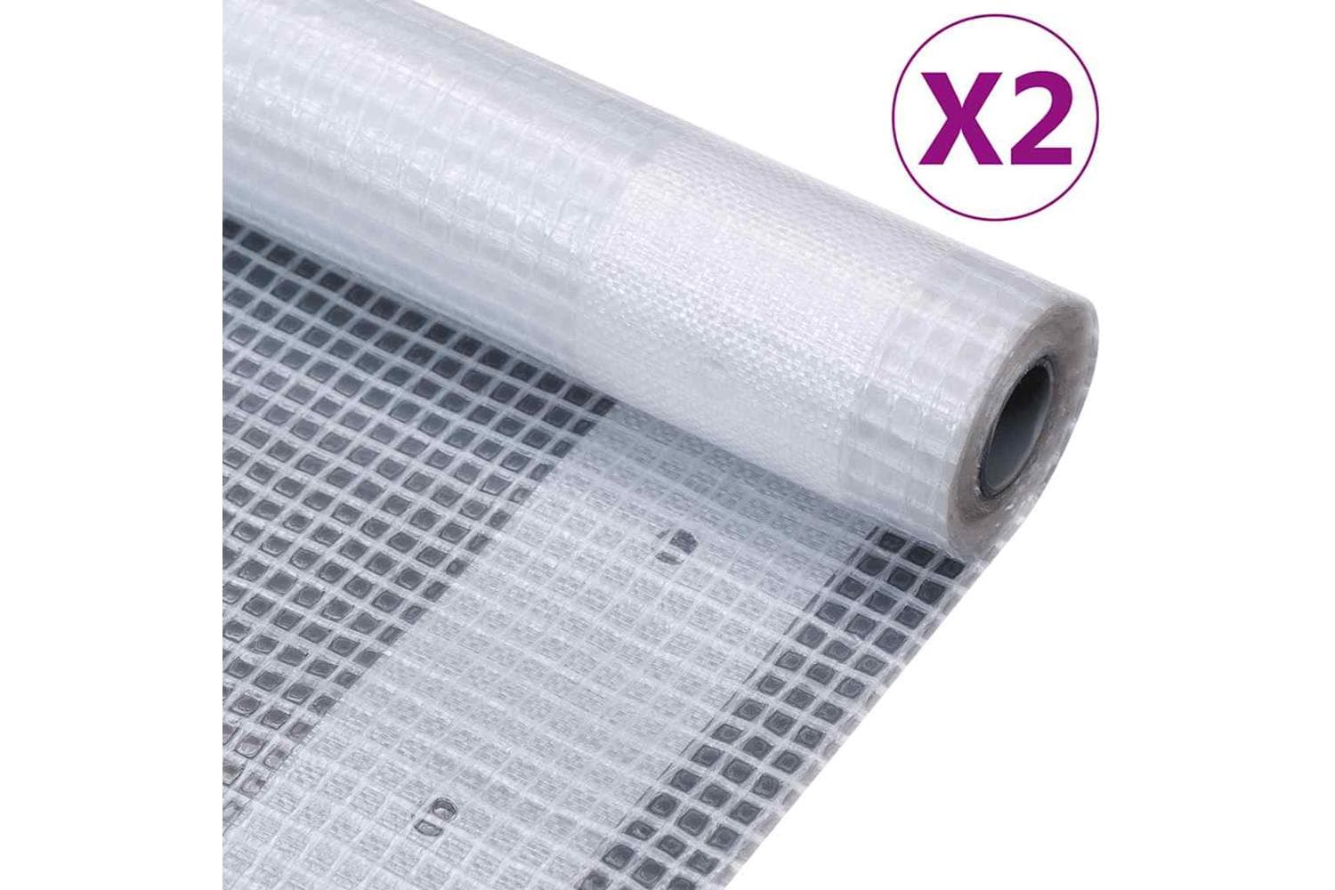 Vidaxl 3082832 Leno Tarpaulins 2 Pcs 4x10 M White