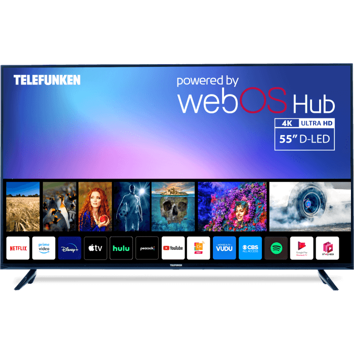 Telefunken N18 TS5520, 55", WebOS Smart TV, Black