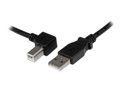 STARTECH.COM - StarTech 3m USB 2.0 A to Left Angle B Cable Cord - 3 m USB Printer Cable - Left Angle USB B Cable - 1x USB A (M), 1x USB B (M) (USBAB3ML) - USB cable - USB Type B to USB - 3 m