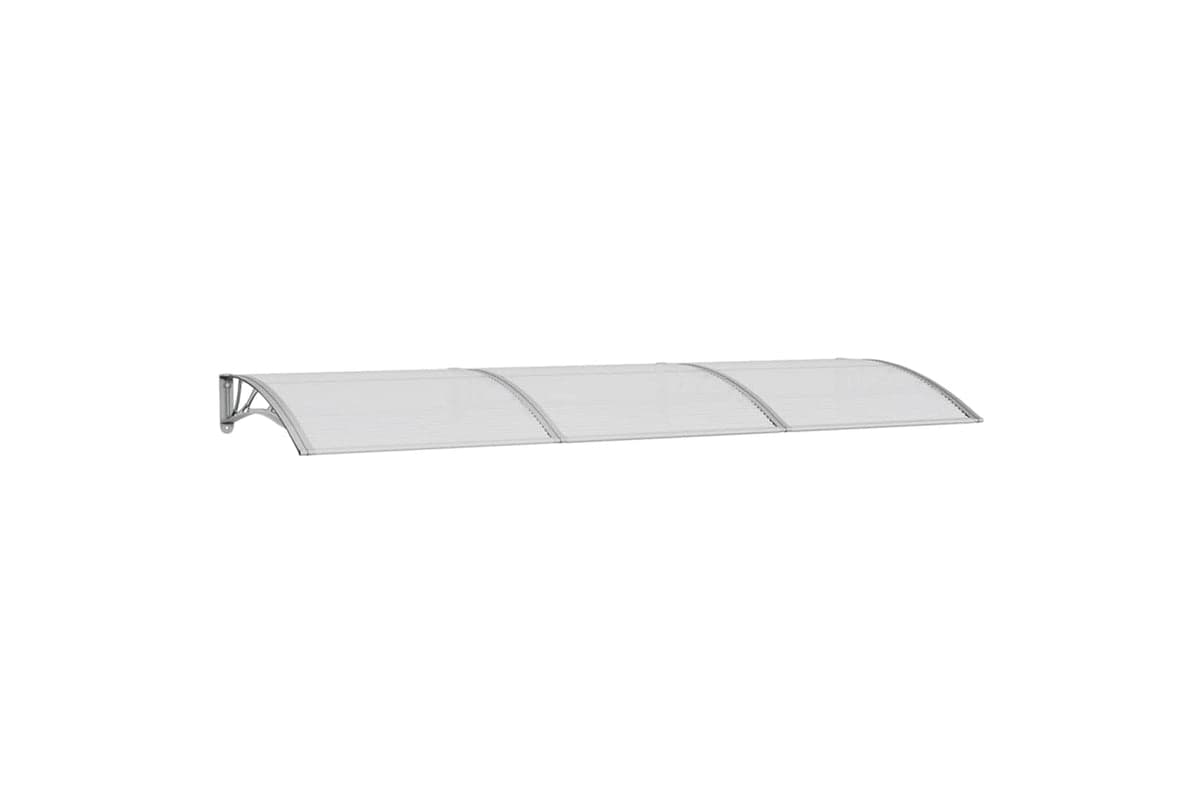 vidaXL Door Canopy Grey 300x100cm Polycarbonate