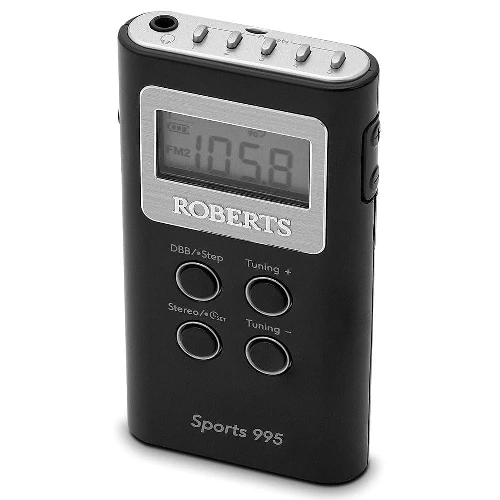 Roberts MW/FM Personal Stereo Radio - Black | SPORTS995