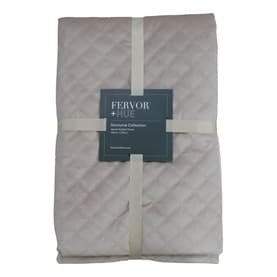 Velvet Quilted Throw Mocha