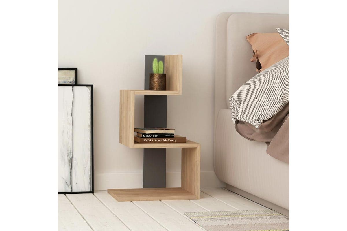Decortie Rosie Modern 3 Tier Side Table | Side Table | Engineered Wood | 72cm