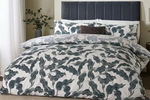 Hoem | Lauro Duvet Cover Set | White/Blue | Single