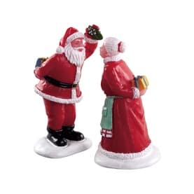 Under the Mistletoe Figurines Set of Two