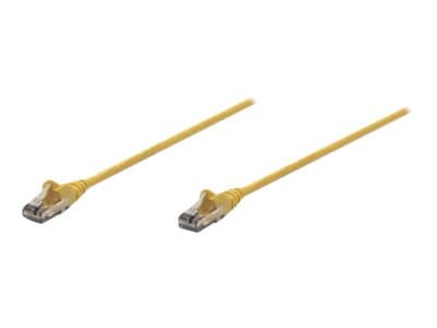 INTELLINET - Network Patch Cable, Cat6, 3m, Yellow, CCA, U/UTP, PVC, RJ45, Gold Plated Contacts, Snagless, Booted, Lifetime Warranty, Polybag - patch cable - yellow