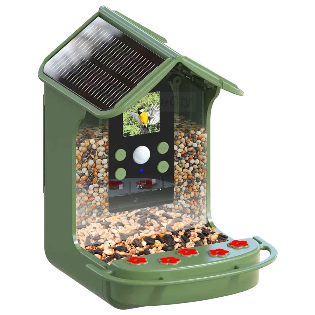 Easypix BirdyCam Solar Powered Bird Feeder Camera with Motion Detection