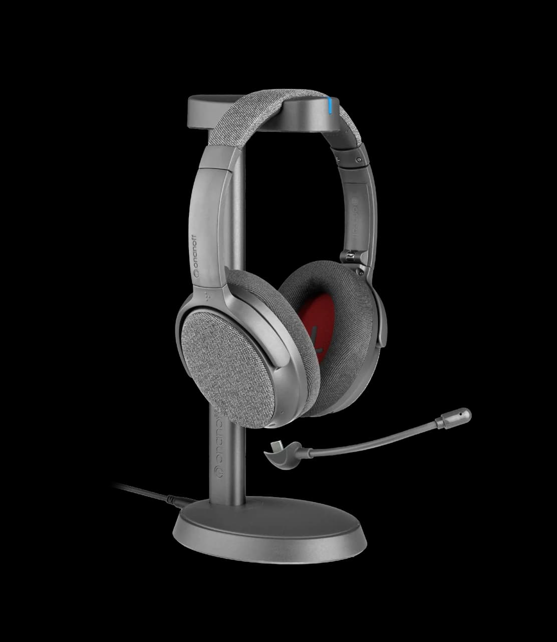 Fokus BT-ON-FOKUS-GR BT Hybrid ANC headset wireless charge stand – Grey