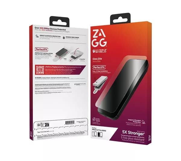 ZAGG InvisibleShield Glass Elite iPhone 17 Pro Screen Protector