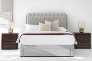 Duval Regency Bed Frame with 4 Drawers | Double | 4ft6 | Oyster
