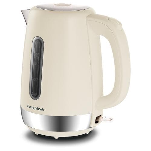 MORPHY            1.7LITRE EQUIP KETTLE - CREAM WITH STAINLESS STEEL ACCENTS