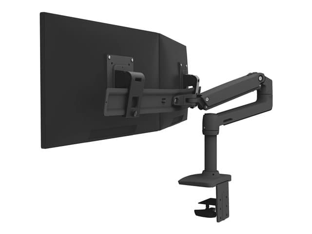ERGOTRON - LX mounting kit - for 2 LCD displays - dual direct - matte black
