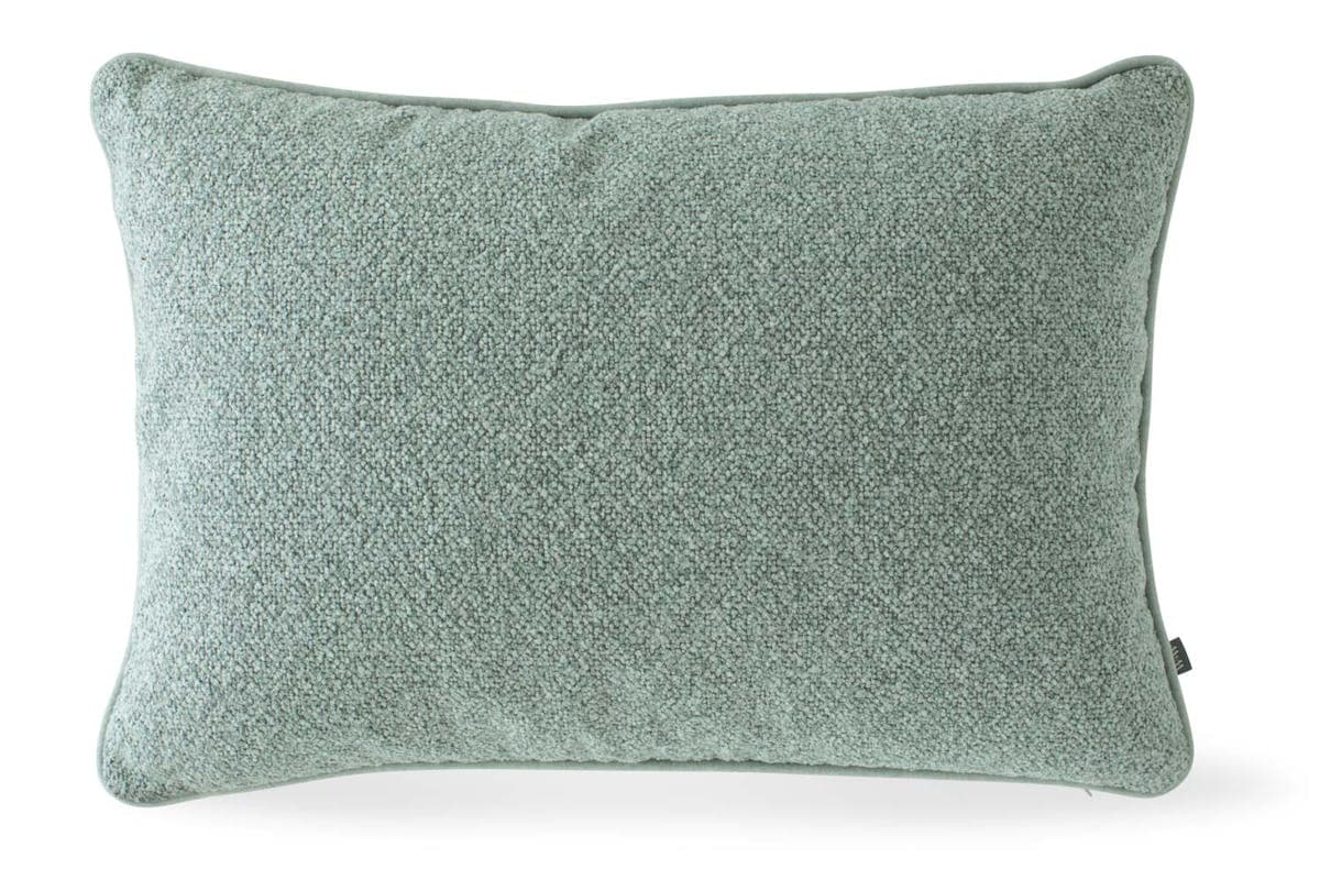 Boucle Piped Cushion | Duck Egg | 40 x 60 cm
