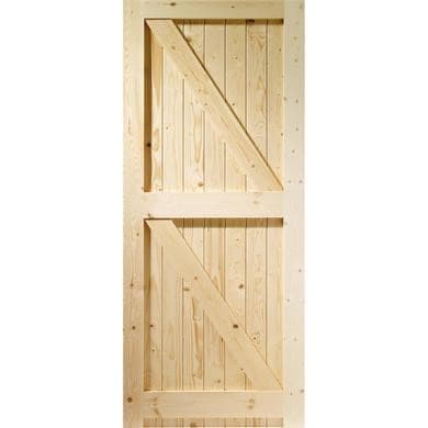 Wooden Pine Framed Ledged & Braced Garden Gate - XL Joinery