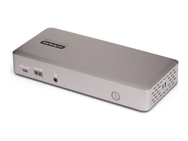 STARTECH.COM - Startech Triple-Monitor USB4 Docking Station, 4K 60Hz HDMI or DisplayPort, 100W Laptop Charging, 2.5GbE, USB-C Multi-Monitor Dock, Driverless - docking station - USB4 / Thunderbolt 4 - 3 x HDMI, 3 x DP - 1GbE, 2.5GbE