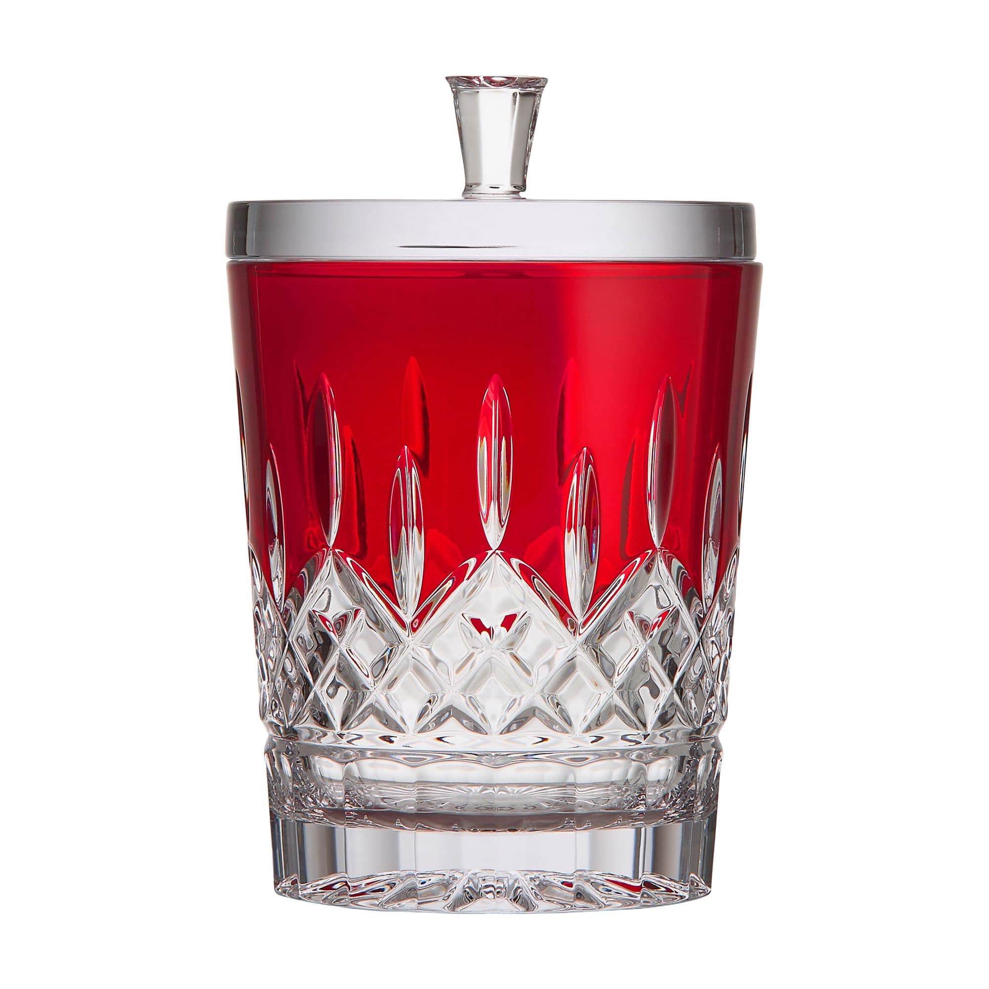 Lismore Red Biscuit Barrel 19cm