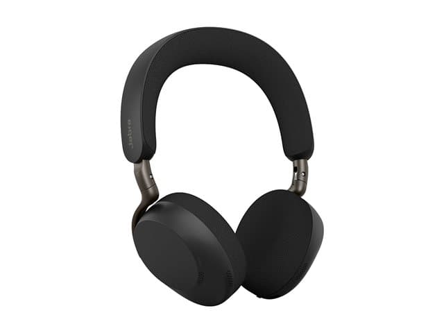 JABRA - Evolve3 75 UC - Headset - on-ear - Bluetooth - wireless - active noise cancelling - USB-C via Bluetooth adapter - black - UC certified, Zoom Certified, Google Meet Certified