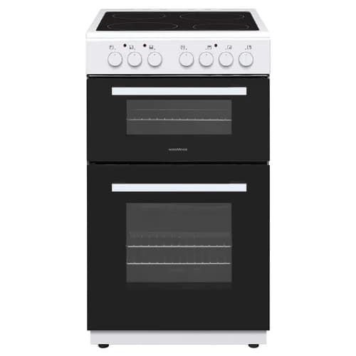 NordMende 50CM Freestanding Electric Cooker - White & Black | CTEC53WH