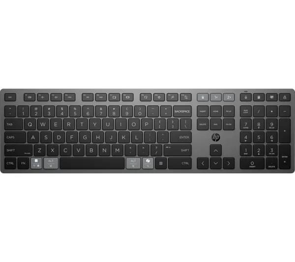 HP 720 Multi-Device Ultra-Fast Rechargeable Wireless Keyboard - Nightfall Black