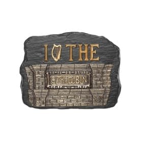 Dublin Harp Bronze Plaque