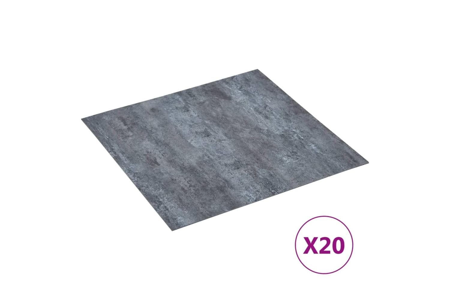 Vidaxl Self-adhesive Flooring Planks 20 Pcs Pvc 1.86 Sq M Grey Marble