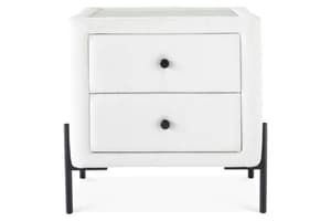 Arnold Bedside Locker | 2 Drawer | Oatmeal