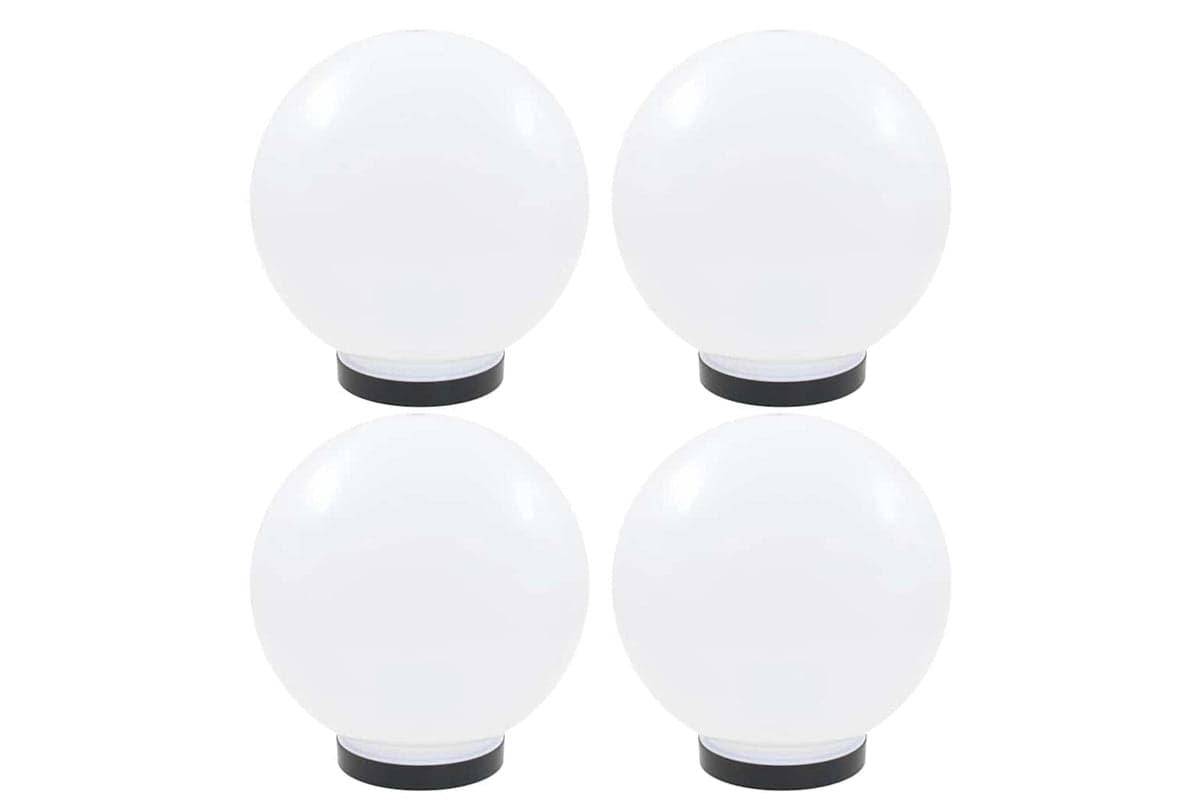 vidaXL 277142 Led Bowl Lamps 4 Pcs Spherical 25cm Pmma
