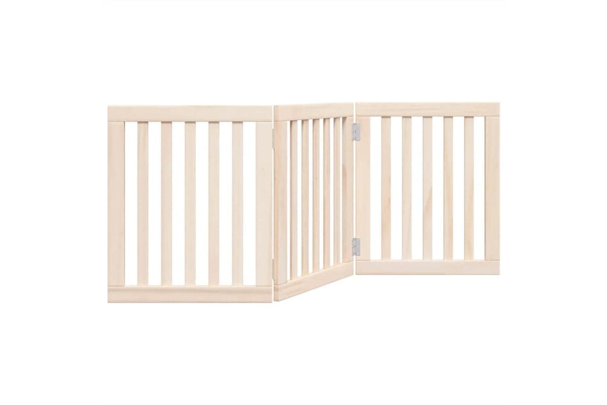 Vidaxl Dog Gate Foldable 3 Panels 150 Cm Poplar Wood