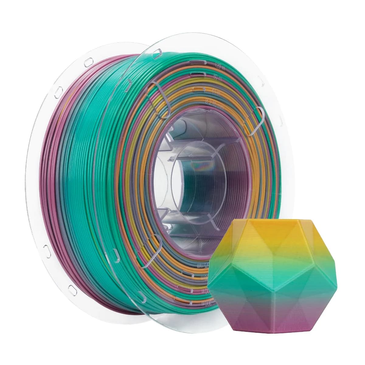 Flashforge HS PLA Rainbow 3D Printing Filament 1.75mm 1kg - Iridescent Symphony | 90011098001
