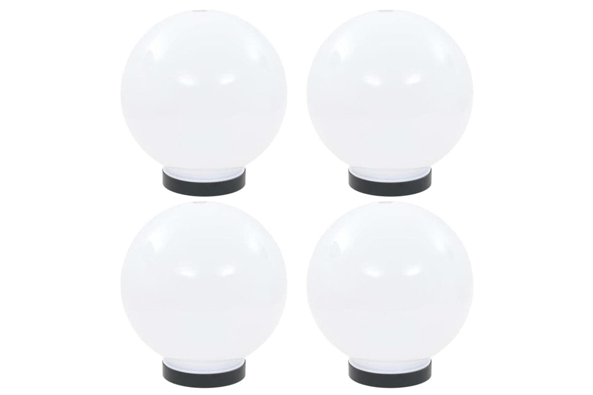 vidaXL 277141 Led Bowl Lamps 4 Pcs Spherical 20cm Pmma
