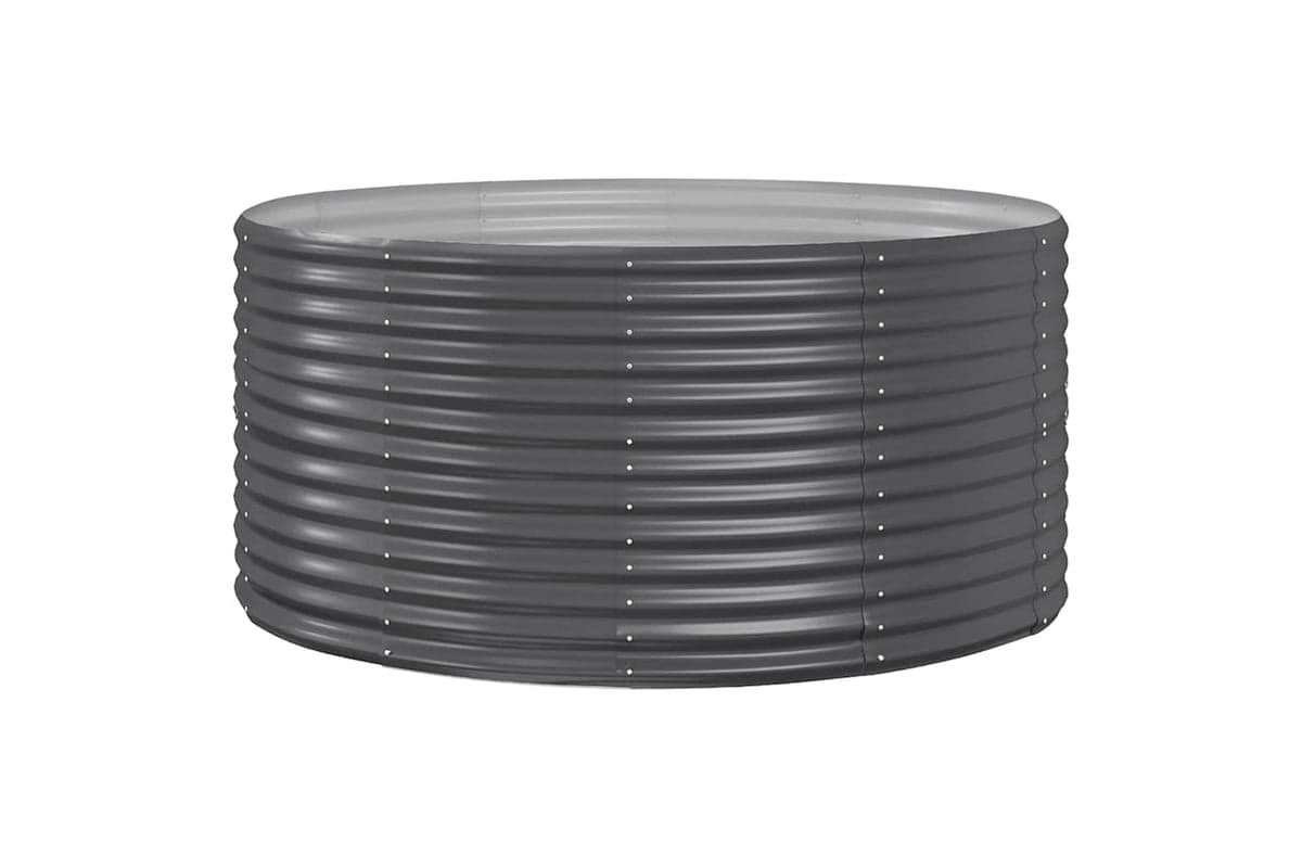 vidaXL 319091 Garden Raised Bed Anthracite 140x140x68cm Powder-coated Steel