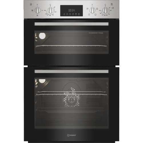 INDESIT            BUILT IN DOUBLE OVEN - EYE LEVEL - INOX FINISH