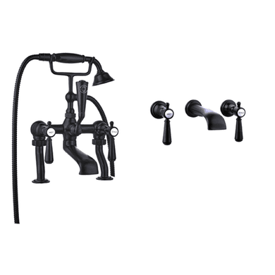 Helston Bath Shower Mixer and Basin Tap Set