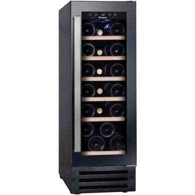 Refurbished Candy CCVB30UK/1 Integrated 19 Bottle Single Slimline Wine Cooler Black