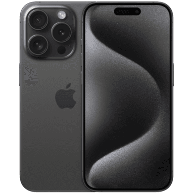Refurbished Apple iPhone 15 Pro Black Titanium 6.1" 128GB 5G Unlocked & SIM Free Smartphone