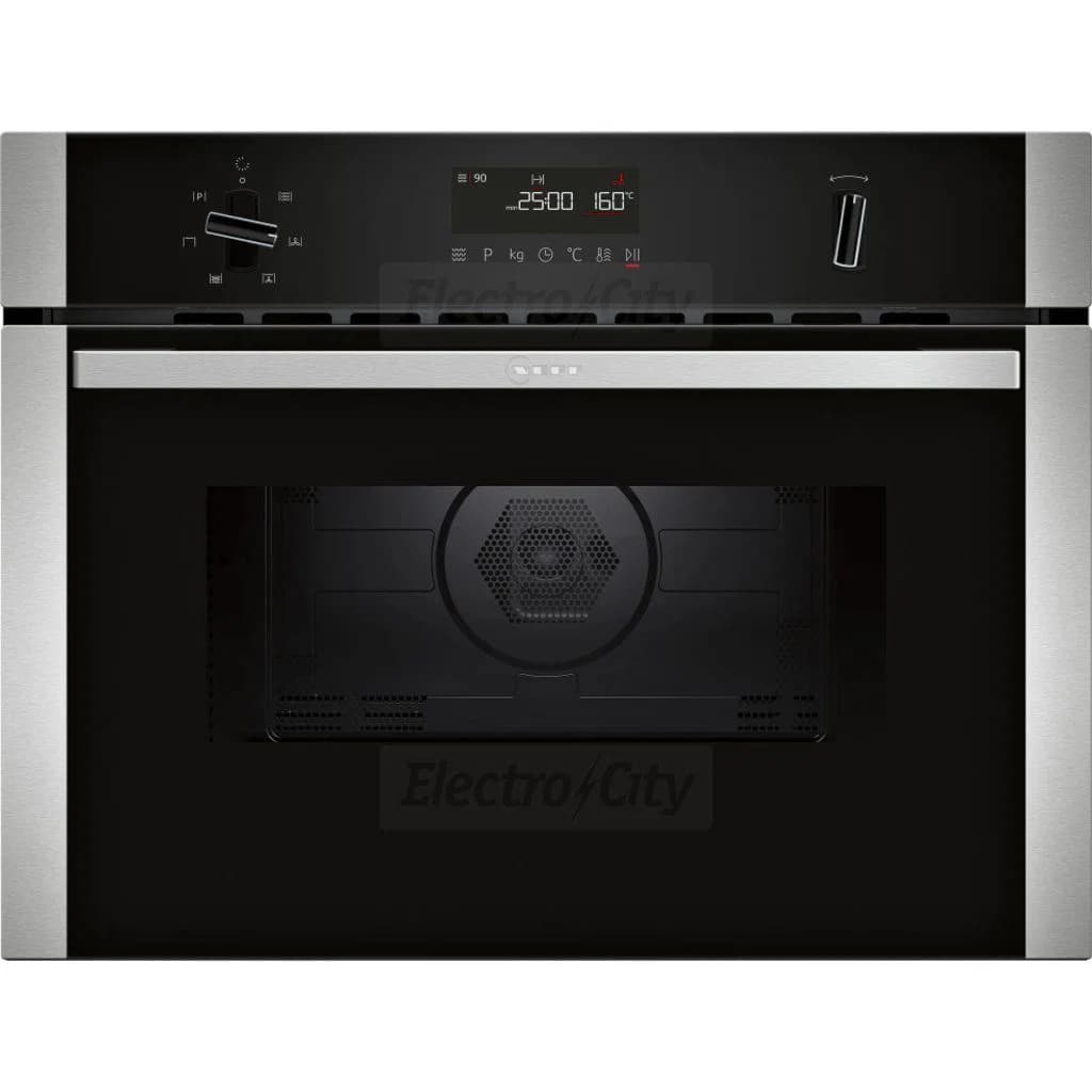 Neff N50 44 Litre Built-in Combi-Microwave with Hot Air | Stainless Steel
